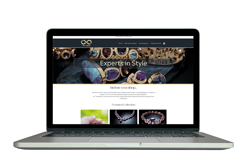 Infinity website scroll